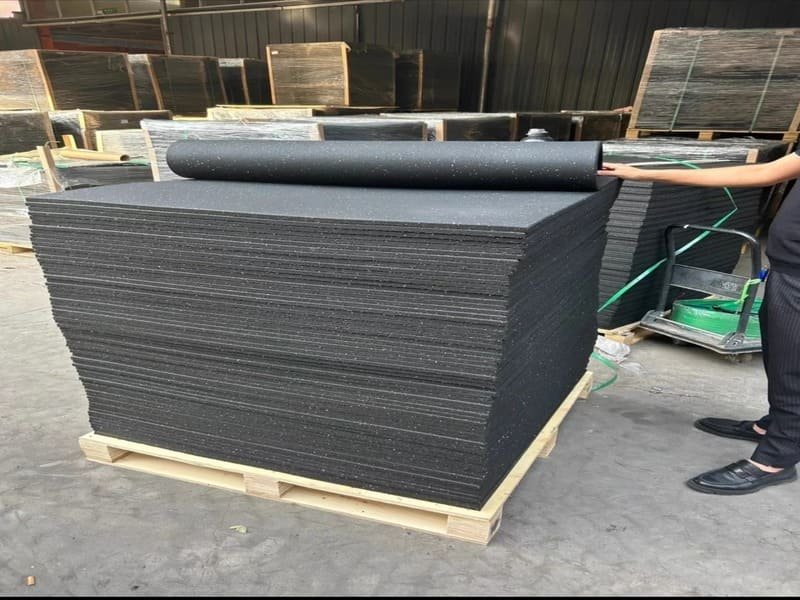 testing rubber hardness for gym floor